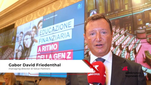 Educazione finanziaria: Friedenthal (Value Partners), 'Bisogna aumentare l'afabetizzazione economica dei giovani'