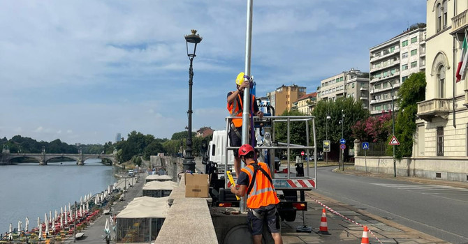 Ai Murazzi nuova telecamera per la sicurezza e contro il lancio d'oggetti