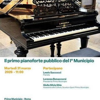 Roma, primo pianoforte pubblico del I Municipio