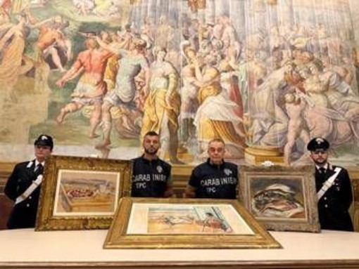 Recuperati i tre dipinti di Cezanne, Renoir e Matisse rubati a marzo dalla Fondazione Magnani Rocca Recuperati i tre dipinti di Cezanne, Renoir e Matisse rubati a marzo dalla Fondazione Magnani Rocca