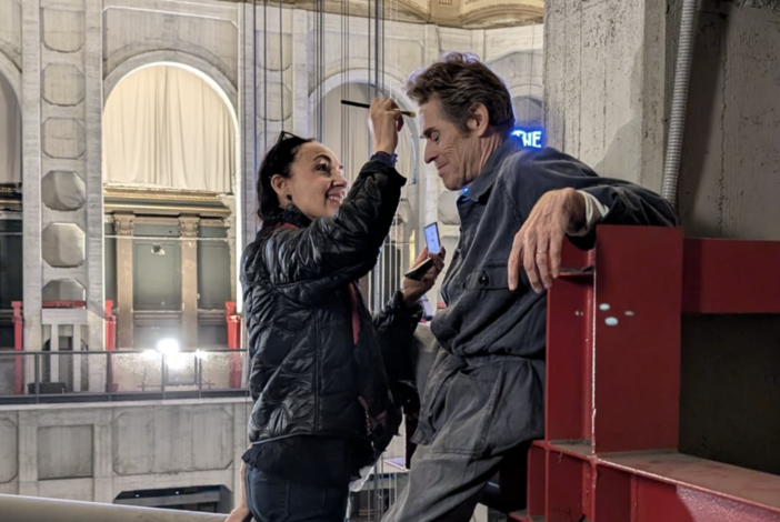 Paola Fracchia al Museo del Cinema con Willem Dafoe