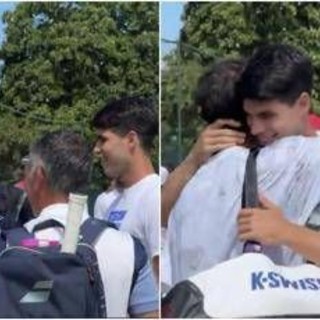 Fognini non ha paura di Alcaraz: risate e abbracci a Wimbledon - Video