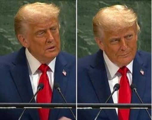 Trump all'Onu, subito un intoppo: &quot;Il gobbo non funziona&quot;