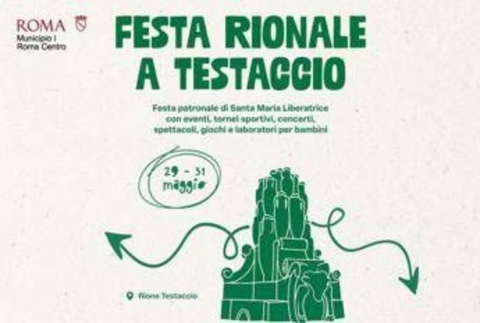Roma: ritorna la festa patronale di Santa Maria Liberatrice al Rione Testaccio Roma: ritorna la festa patronale di Santa Maria Liberatrice al Rione Testaccio