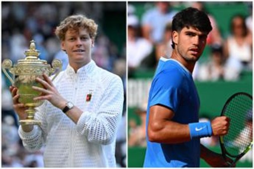 Sinner 'chiama' Alcaraz dopo trionfo Wimbledon: "Spero torni presto" Sinner 'chiama' Alcaraz dopo trionfo Wimbledon: "Spero torni presto"