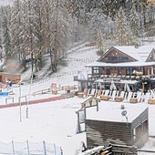 Neve in Alta Valle d Susa e sulla Via Lattea. In foto: Campo Smith a Bardonecchia, oggi poco dopo le 14 (dalle webcam)