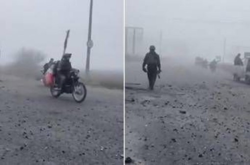 Russi in moto tra la nebbia: in un video virale l'assalto a Pokrovsk mentre la città resiste Russi in moto tra la nebbia: in un video virale l'assalto a Pokrovsk mentre la città resiste