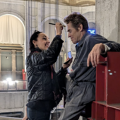 Paola Fracchia al Museo del Cinema con Willem Dafoe