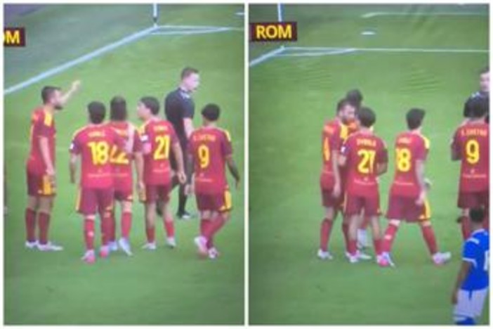 Roma, maxi lite in amichevole: Cristante rimprovera Soulé e interviene... Dybala Roma, maxi lite in amichevole: Cristante rimprovera Soulé e interviene... Dybala