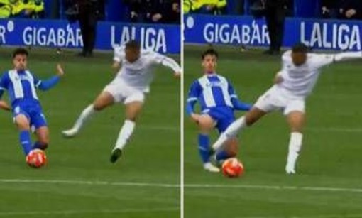 Follia Mbappé, entrata killer ed espulsione in Alaves-Real Madrid - Video