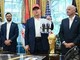 Trump e la foto con Putin: &quot;Vuole venire in Usa per Mondiali di calcio&quot;