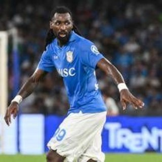 Napoli, lesione di primo grado all'adduttore lungo della coscia destra per Anguissa