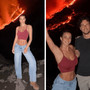 Diletta Leotta, la foto davanti all'Etna in eruzione scatena la polemica: "Cattivo esempio"