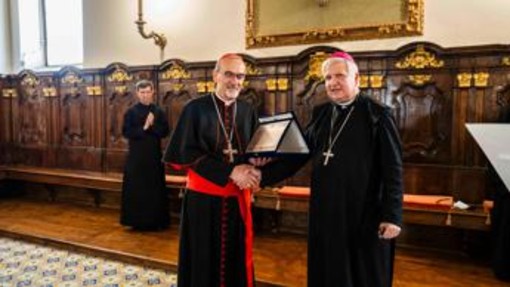 Il cardinale Pizzaballa riceve il premio Pacis Nuntius 2026 a Montecassino Il cardinale Pizzaballa riceve il premio Pacis Nuntius 2026 a Montecassino