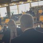 Assemblea elettiva Figc, stretta di mano Abete-Malagò prima dell'inizio Assemblea elettiva Figc, stretta di mano Abete-Malagò prima dell'inizio