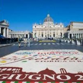 Giubileo delle Pro Loco, volontari e infioratori colorano piazza S.Pietro e via Conciliazione