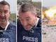 Israele, giornalista in diretta scampa a raid aereo in Libano Israele, giornalista in diretta scampa a raid aereo in Libano