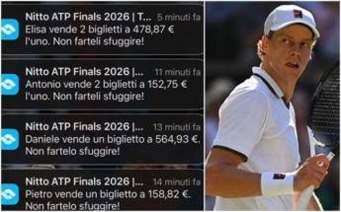 Sinner salta le Atp Finals, i tifosi... rivendono i biglietti: "No Jannik, no tennis"