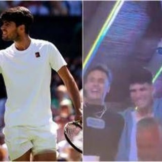 Alcaraz, vacanze dopo Wimbledon: Carlos 'pizzicato' in discoteca