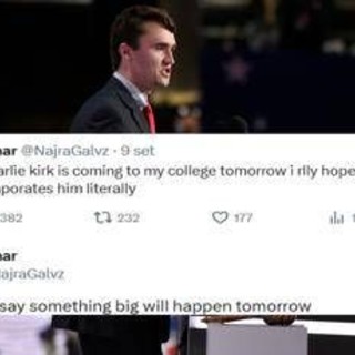 Kirk ucciso, il mistero dei tweet sospetti: &quot;Alla Utah University succederà qualcosa di grosso&quot;