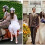 Francesca Michielin si è sposata, giro in Vespa come 'Vacanze romane'