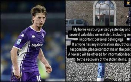 Gudmundsson, casa svaligiata a Firenze dopo il gol in Conference League: cos'è successo Gudmundsson, casa svaligiata a Firenze dopo il gol in Conference League: cos'è successo