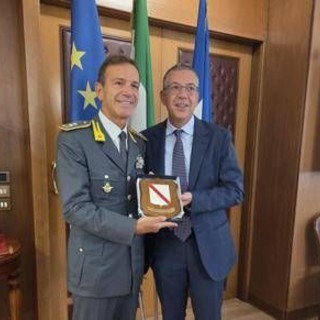 Campania, Manfredi incontra gen. Manna comandante regionale Guardia di Finanza Campania, Manfredi incontra gen. Manna comandante regionale Guardia di Finanza