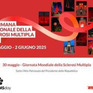 Giornata mondiale sclerosi multipla numero 25, l'Italia si tinge di rosso